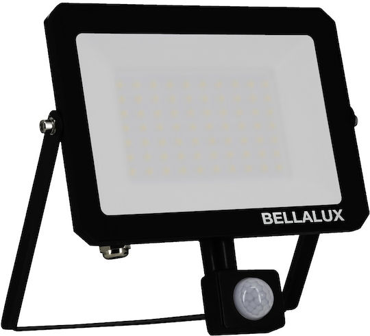 Bellalux Στεγανός Προβολέας LED 50W Φυσικό Λευκό 4000K με Αισθητήρα Κίνησης IP65