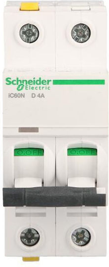 Schneider Electric Siguranță automată 4A Bipolară AC/DC A9F05204