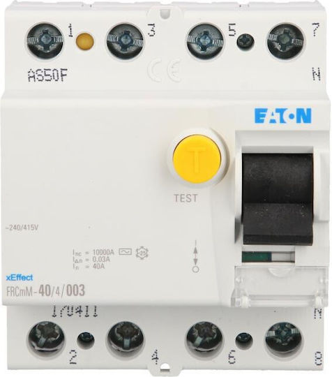 Eaton Differential Switch Frcmm-40 4 003 4p 40a 0,03a Type Ac 170411