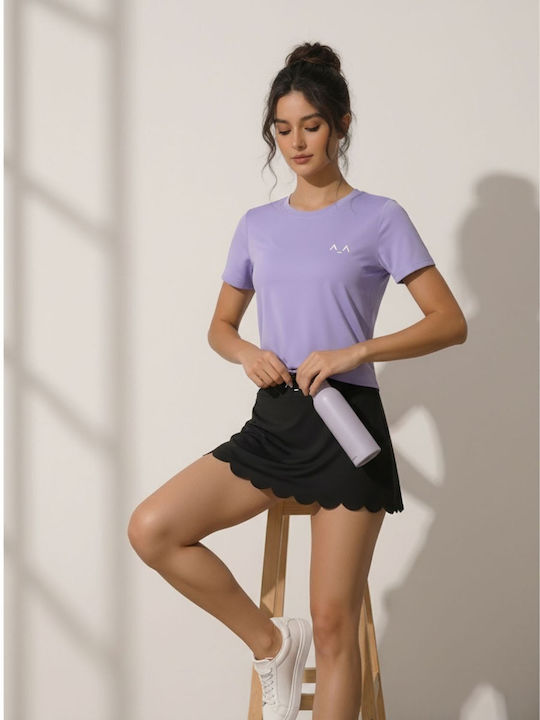 Damen T-shirt Flieder