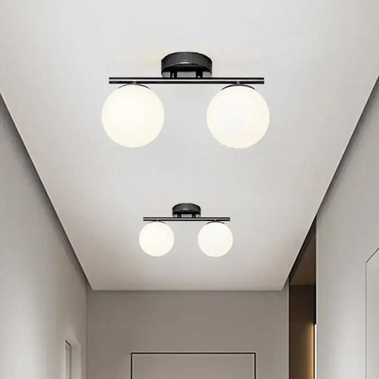 Luminastar Πλαφονιέρα Οροφής 35εκ. Μαύρη