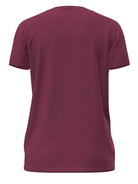 Rival Core Ss Tricou Damă Burgundy