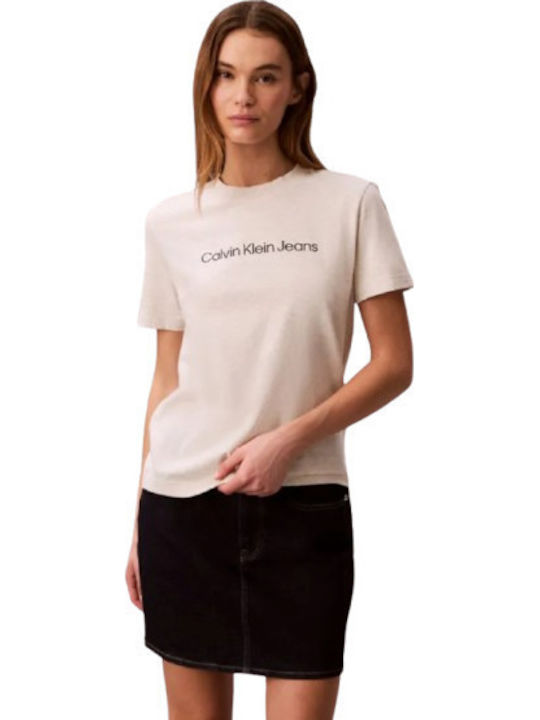 Damen T-Shirt Ecru