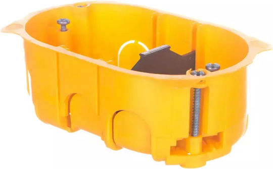 Legrand Batibox Cutie electrică îngropată pentru gips-carton 3 Elemente în culoarea Galben