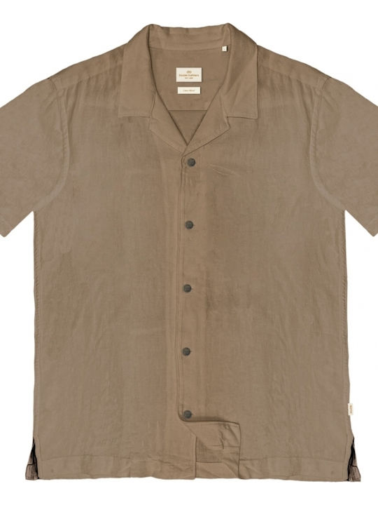 Double Leinenhemden Relaxed Fit Braun Double Leinenhemden Relaxed Fit Braun