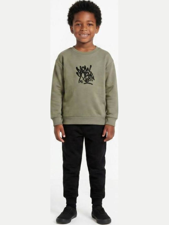 Kids Sweatpants Set With Top Grey 2 Pieces