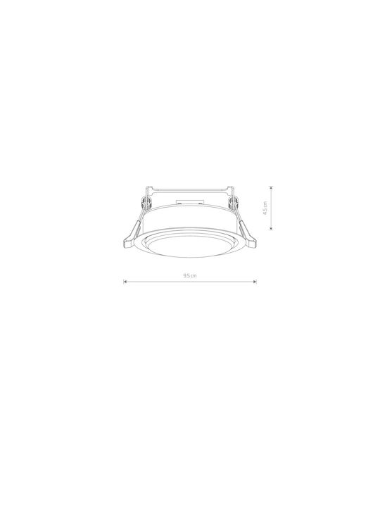Nowodvorski Round Recessed Spot with Socket GX53 Black 1pcs