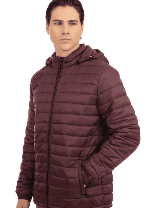 Herren Puffer Jacken Lila