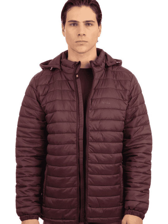 Herren Puffer Jacken Lila