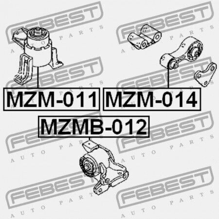 Left Engine Mount Sleeve Mazda 6 Wagon Gy 2002-2005 Eu Gj6g-39-070b