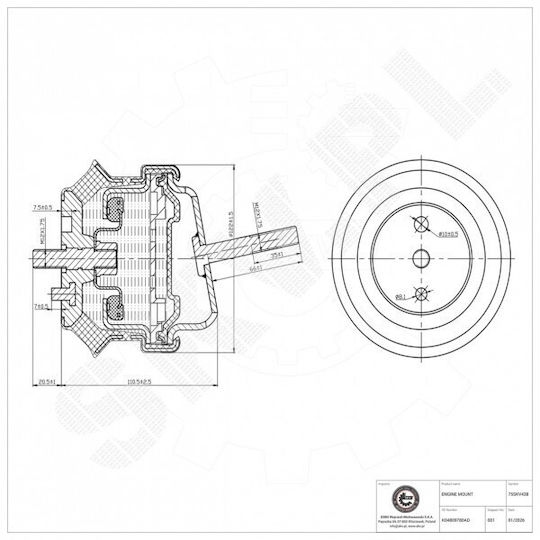 Vordere Motorhalterung Für Chrysler Pacifica K04809780ad