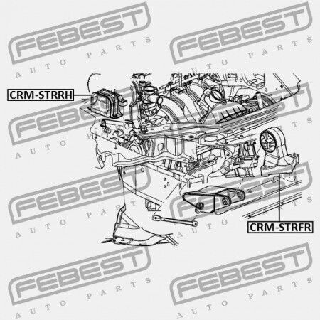 Perna Dreaptă Motor Chrysler Sebring Jr 2001-2006 04573773ab