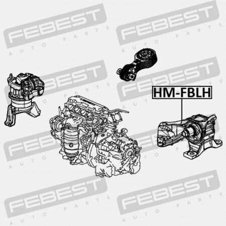 Left Engine Mount Honda Civic Fb2 2012-2014 Gn 50850-Tr0-A81