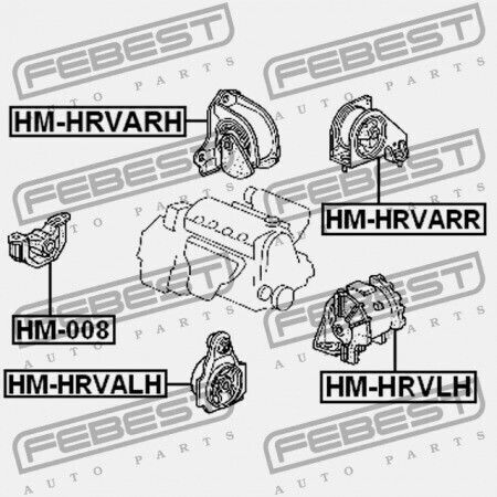 Δεξί Μαξιλάρι Κινητήρα Honda Hr-v Gh4 2000-2005 Eu 50805-s2h-992