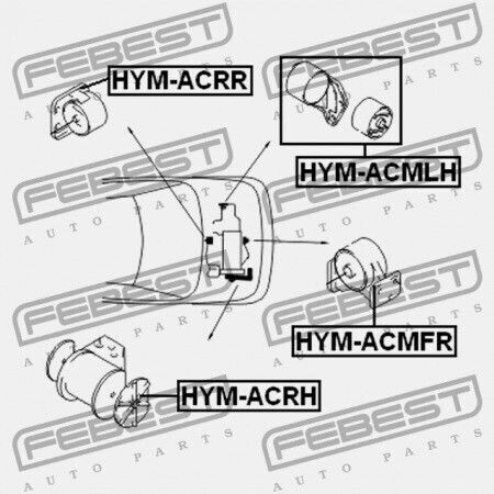 Vordere Motorhalterung Hyundai Accent 00 1999 Gen 21910-25010