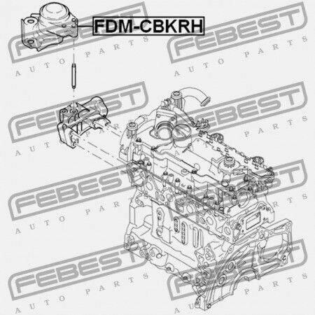 Right Engine Mount Hydraulic Ford Fiesta Fusion Cbk 2001 Eu 1207532