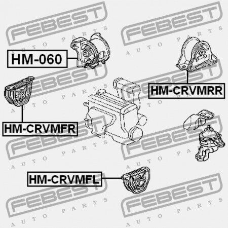 Rechte Vorderseite Motorhalterung Honda CR-V RD1 1996-2001 GN 50841-ST0-N10