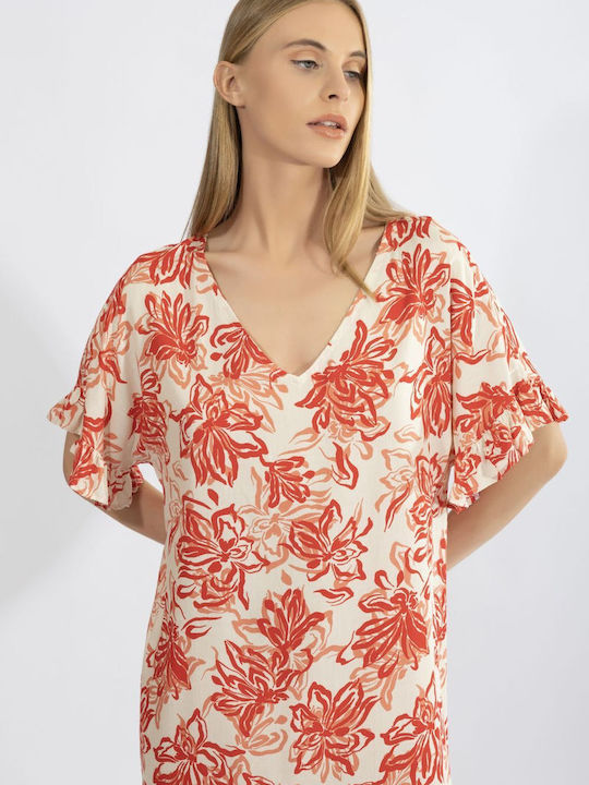 Harmony Damen Korto Kleid Paralia Rot