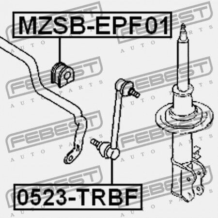 Μπροστινός Δακτύλιος Σταθεροποιητή Mazda Tribute Cz 2001-2011 Usa Ec01-34-156h