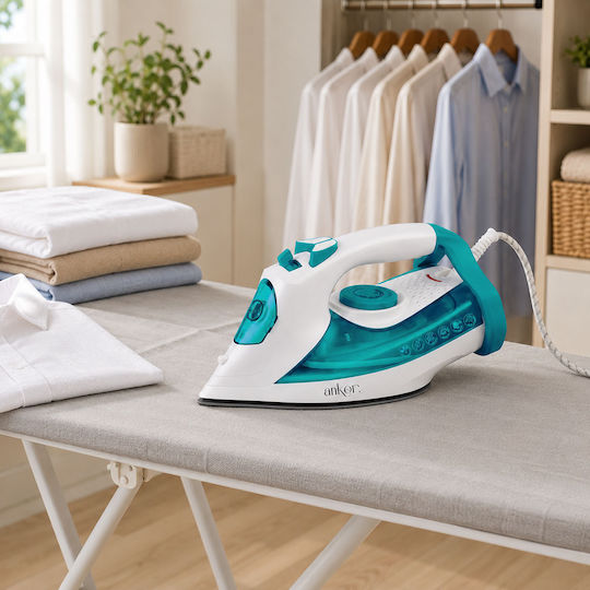 Ankor Steam Iron 2800W with Ceramic Plate and Continuous Steam Supply 30gr/min