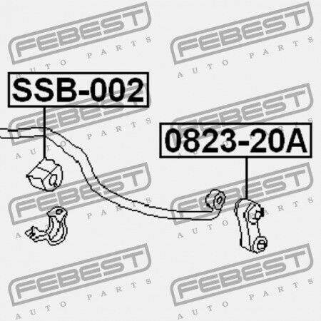 Μπροστινός Δακτύλιος Σταθεροποιητή Subaru Legacy B12 1998.04-2003.06 El 20401-fa021