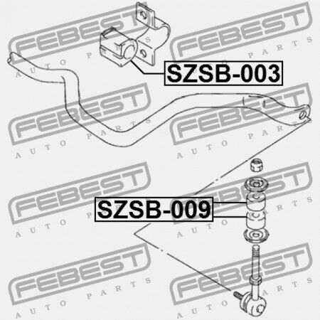 Febest Frontstabilisatorring Suzuki Grand Vitara Escudo Sq416 Sq420 Sq625 1998-2006
