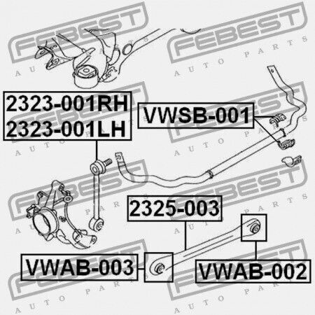 Πίσω Δακτύλιος Σταθεροποιητή Audi Q7 2007-2015 Ca 7l0511413e
