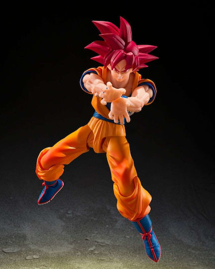 TAMASHII NATIONS Dragon Ball Son Goku S.h.figuarts Dragon Ball Super Super Saiyan God Son Goku God Aura Action Figure 15cm