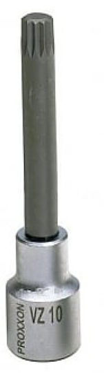 Proxxon Spritzfilter Wasserhahn Bit-Stecknuss mit Spline-Bit und Antriebsvierkant 1/2'' Größe M10x100mm 1Stück