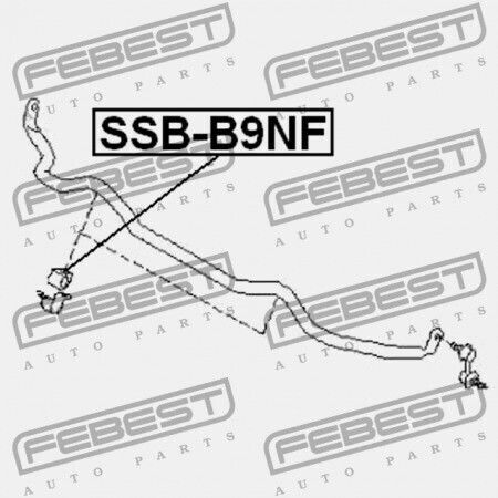 Febest Vorderachsensystem Subaru Tribeca W10 2004.11 Usa 20414-xa01a