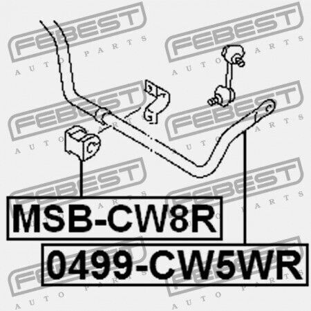Rear Stabilizer Ring Mitsubishi Outlander Cw0 2006.11-2012.06 Eur/mmc-prod 4156a028