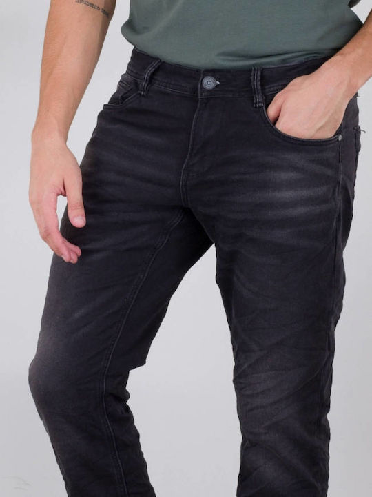 Pantaloni De Blugi Pentru Bărbați Slim Fit Negri