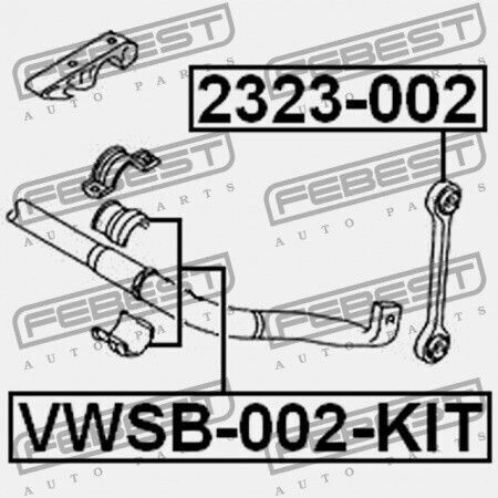 Front Stabilizer Ring Set Audi Q7 2007-2015 Ca 7l0411313g