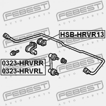 Заден Пръстен На Стабилизираща Щанга Honda HR-V GH4 2000-2005 EU 52315-S2H-013