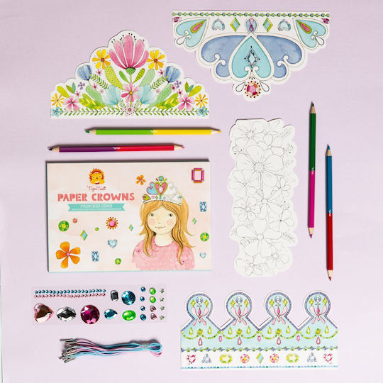 Tiger Tribe Рисуване Princess Gems And Crowns за Деца 5+ Години