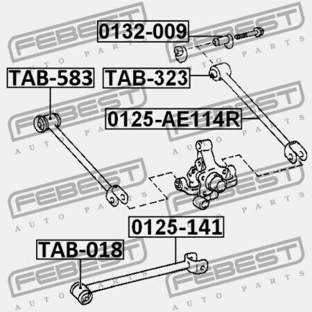 Febest Βίδα Αυτοκινήτου για Toyota Corolla
