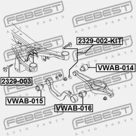Febest Βίδα Αυτοκινήτου για Audi A3 / S3