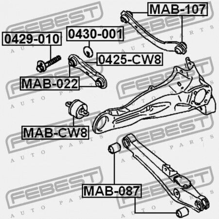 Febest Car Engine Camshaft for Mitsubishi Lancer