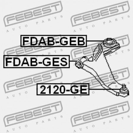 Febest Frontunterarm Kontrolle Ford Mondeo Ge 2000-2007 Eu 1522081
