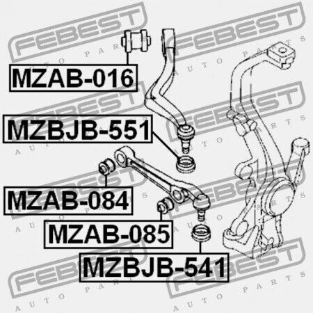 Febest Kappe Für Mazda 6 Wagon Gy 2002-2005 Eu Gj6a-34-551
