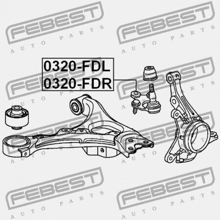Μπουλόνι Μπροστινού Βραχίονα Κάτω Δεξιά Honda Civic 4d Fd1 2006-2014 Jp 51220-sna-a03