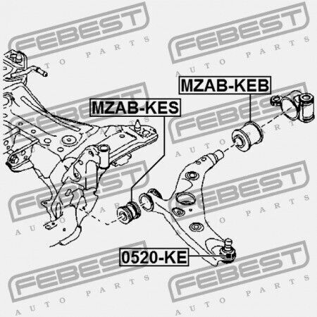Πείρος Μπροστινός Κάτω Βραχίονας Ελέγχου Mazda Cx-5 Ke 2011-2012 Eu Kd35-34-300h