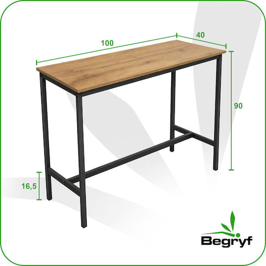 Bothwin Bar Table Metal 100x40x90cm