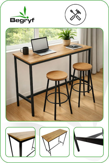 Bothwin Bar Table Metal 100x40x90cm