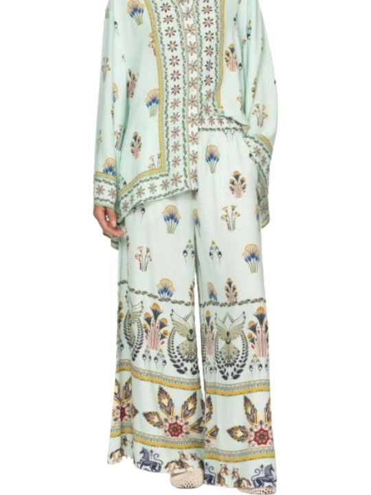 Women's Fabric Trousers Blue