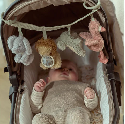 Little Dutch Hanging Stroller and Car Toy Fabric Garland for Newborns