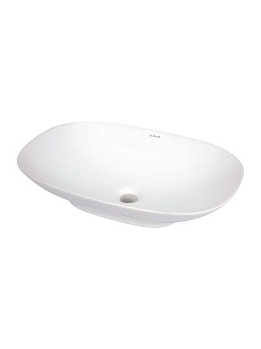Deante Επικαθήμενος Νιπτήρας Πορσελάνης 60x40cm Λευκός