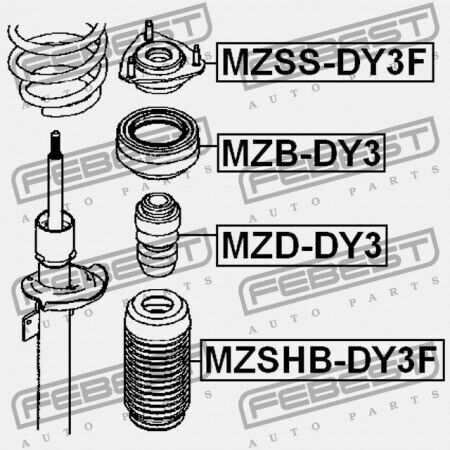 Febest Stoßdämpfer Für Mazda Demio 2002-2005