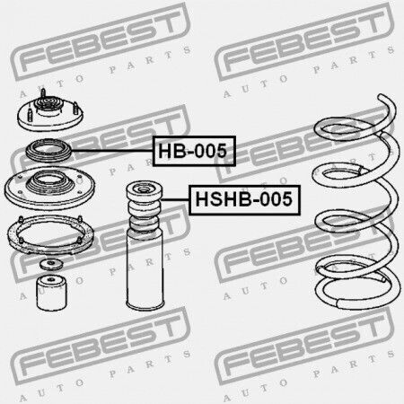 Febest Shock Absorber for Honda Civic 2001-2005