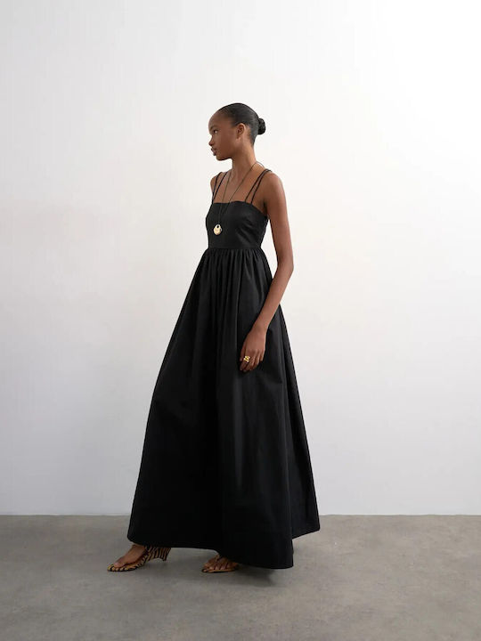 Summer Maxi T-Shirt Denim Black Dress
